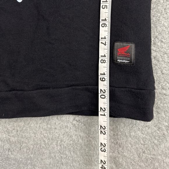 Troy Lee Designs Women’s Honda Sweatshirt Boat Neck Drop Shoulder Black Size M - Picture 5 of 7